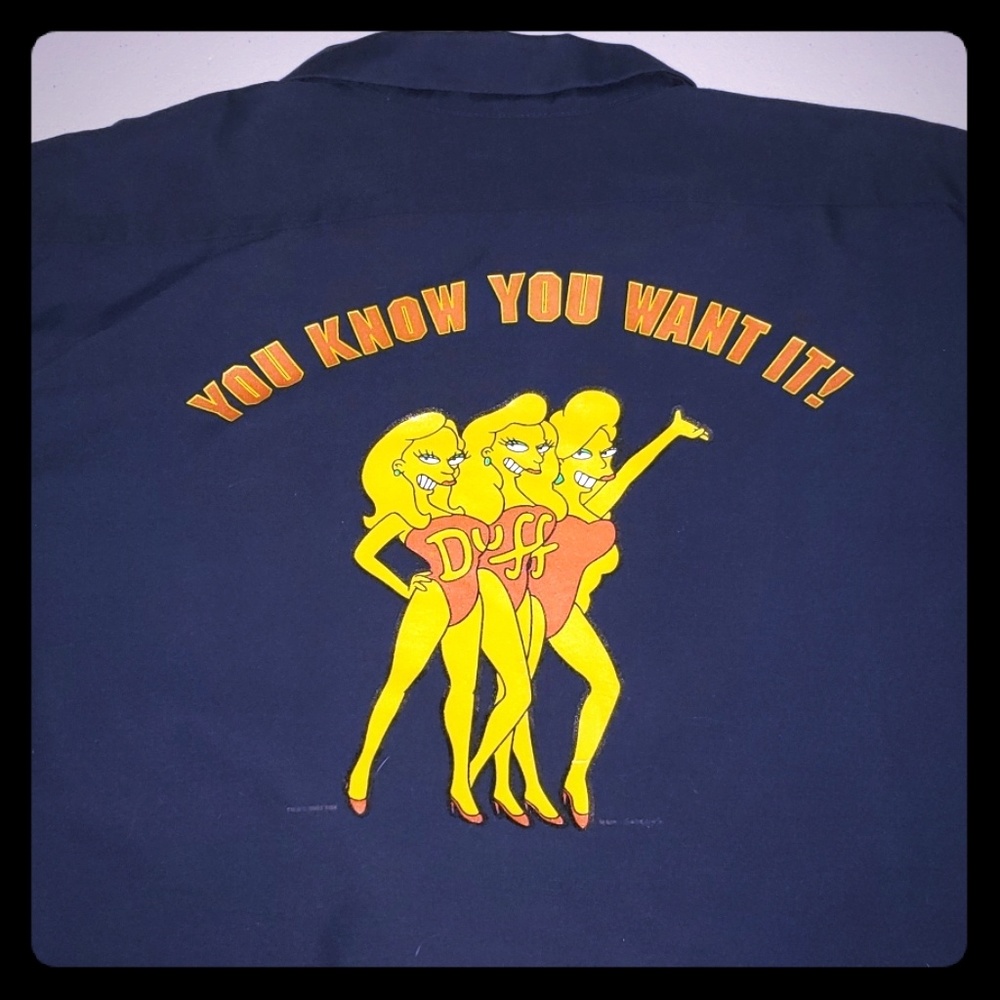 The Simpsons Duff Delivery Guy Rare Vintage Shirt